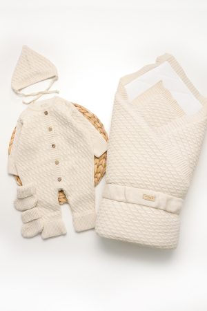 Вязаный комплект Newborn 4в1